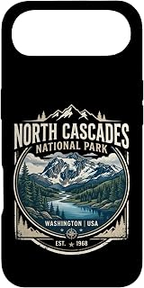 North Cascades National Park Washington USA Vintage Badge Case for iPhone Air