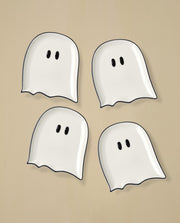 Ghost Accent Plates by Lenox – 4 Count, Porcelain, White, Pack of 4, Model 899233
