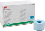 3M Micropore Skin Friendly Silicone Medical Tape, 1 in x 5-1/2 yd, 12 Roll | Blue