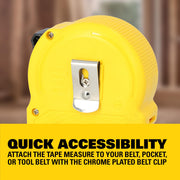 STANLEY 7.6 m / Black, Yellow / Classic Tape Measures