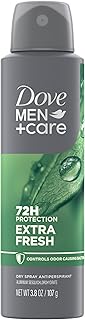 Dove Men+Care Antiperspirant Deodorant Dry Spray For Men Extra Fresh 72-hour Sweat and Odor protection With Triple Defense Technology 3.8 oz