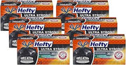 Hefty Ultra Strong Multipurpose Trash Bags, Black Large Flexible with Drawstring, White Pine Breeze Scent, 30 Gallon, 25 Count Per Pack (Pack of 6)