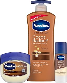 Intensive Care Cocoa Radiant Lotion by Vaseline – 3 Piece Set, Pack of 3, Model FJFIEJFOK3890