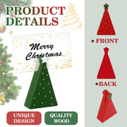 JarThenaAMCS Christmas Tree Place Card Holders, 24 Pack, Red Green White