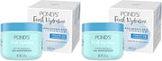 POND'S Fresh Hydration Gel Moisturizer – 24 HR Hydration with Vitamin E, Hyaluronic Acid & Vitamin B3 – Alcohol & Oil-Free Face Moisturizer – Dermatologist Tested, 3.4 oz, (Pack of 2)