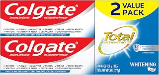 Colgate Total Whitening Toothpaste, 4.8 Ounce, 2 Count