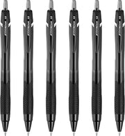 Uni-Ball Jetstream Elements Ballpoint Pen, Medium Point (1.0mm), Black Ink, 6 Pens