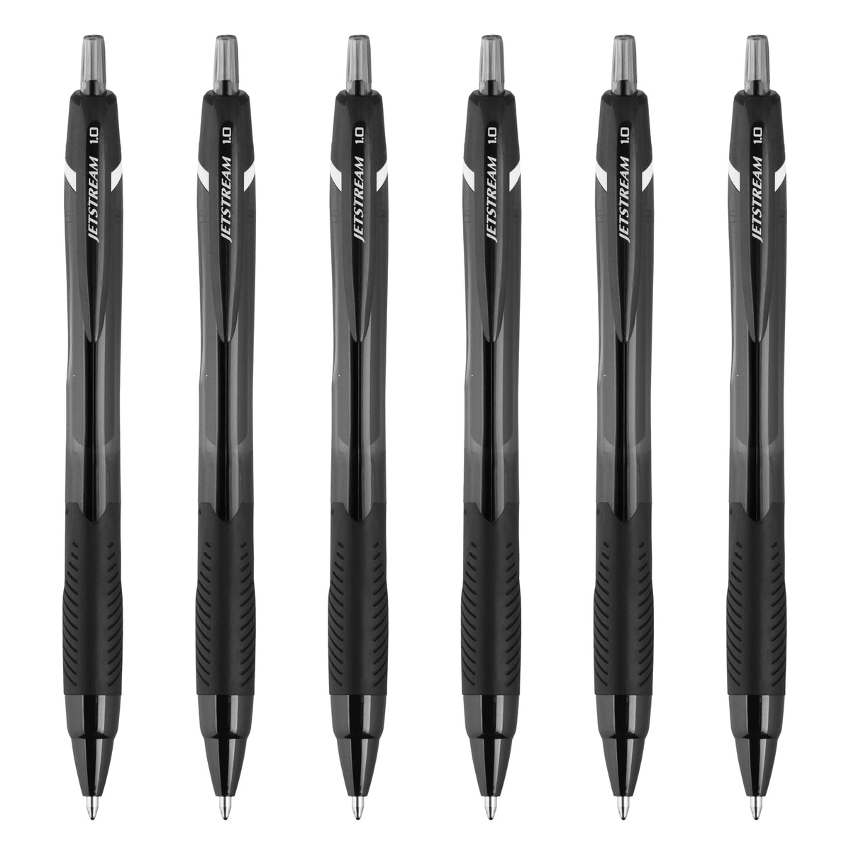 Jetstream Elements Ballpoint Pen by Uni-Ball – 1 Count (Pack of 6), Ballpoint, Black, Model 71638