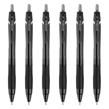 Jetstream Elements Ballpoint Pen by Uni-Ball – 1 Count (Pack of 6), Ballpoint, Black, Model 71638