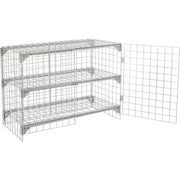 Global Industrial 4' x 3' x 6' / Gray / Industrial Storage Lockers