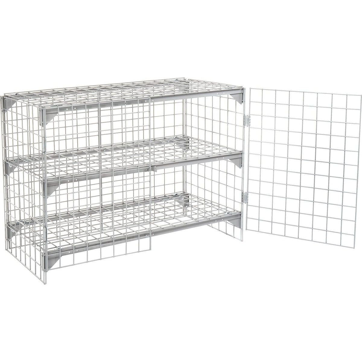 Global Industrial 4' x 3' x 6' / Gray / Industrial Storage Lockers