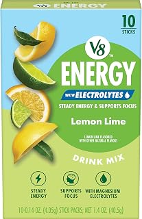 V8 Lemon Lime Powder, 10 Count 0.14 Oz