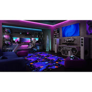 Fluorescent Space Explorer 4' x 6' Area Rug by Joy Carpets – 4' x 6' (Rectangular), Nylon, Fluorescent, Model 43N
