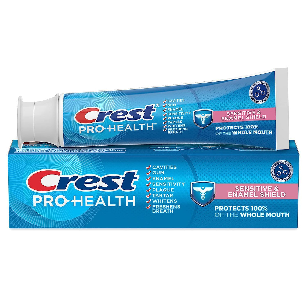 Pro-Health Sensitive & Enamel Shield Toothpaste (4.3oz) by Crest – 4.3 Fl Oz (Pack of 1), Model 80703638