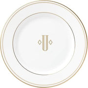 Lenox Federal Gold Block Monogram Dinnerware Bread/Butter Plate, U