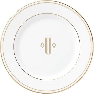 Lenox Federal Gold Block Monogram Dinnerware Bread/Butter Plate, U