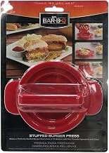 Mr. Bar-B-Q 40232SBX Stuffed Burger Press,Silver Steal