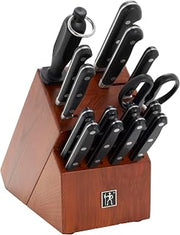 HENCKELS Classic Precision 16-Piece Kitchen Knife Set with Block, Chef Knife, Steak Knife Set