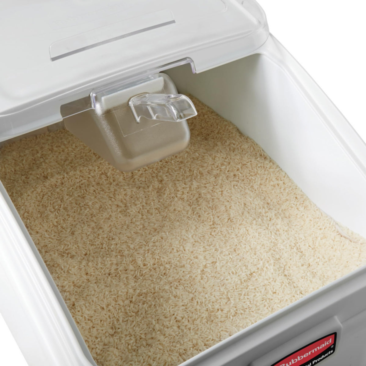 Rubbermaid Commercial Products 600 Cup / White, Clear / Bin Kitchen Trash Cans