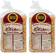 Amish Country Popcorn 2 lb Bags | Popcorn Kernels | Old Fashioned, Non-GMO and Gluten Free (2 Pound (Pack of 2), Medium Yellow)
