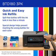 Brother Colors: One each of Cyan, Magenta, and Yellow / 3 Pack / Pack of 3 (One each of Color: Cyan, Magenta Inkjet Ink Cartridges