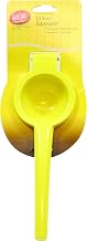 TableCraft H119Y Handheld Citrus Squeezer with Built-In Straining Pour Spout, Durable Construction, Comfortable Grip, Bright Yellow Manual Juicer for Lemons & Limes, Hand Wash