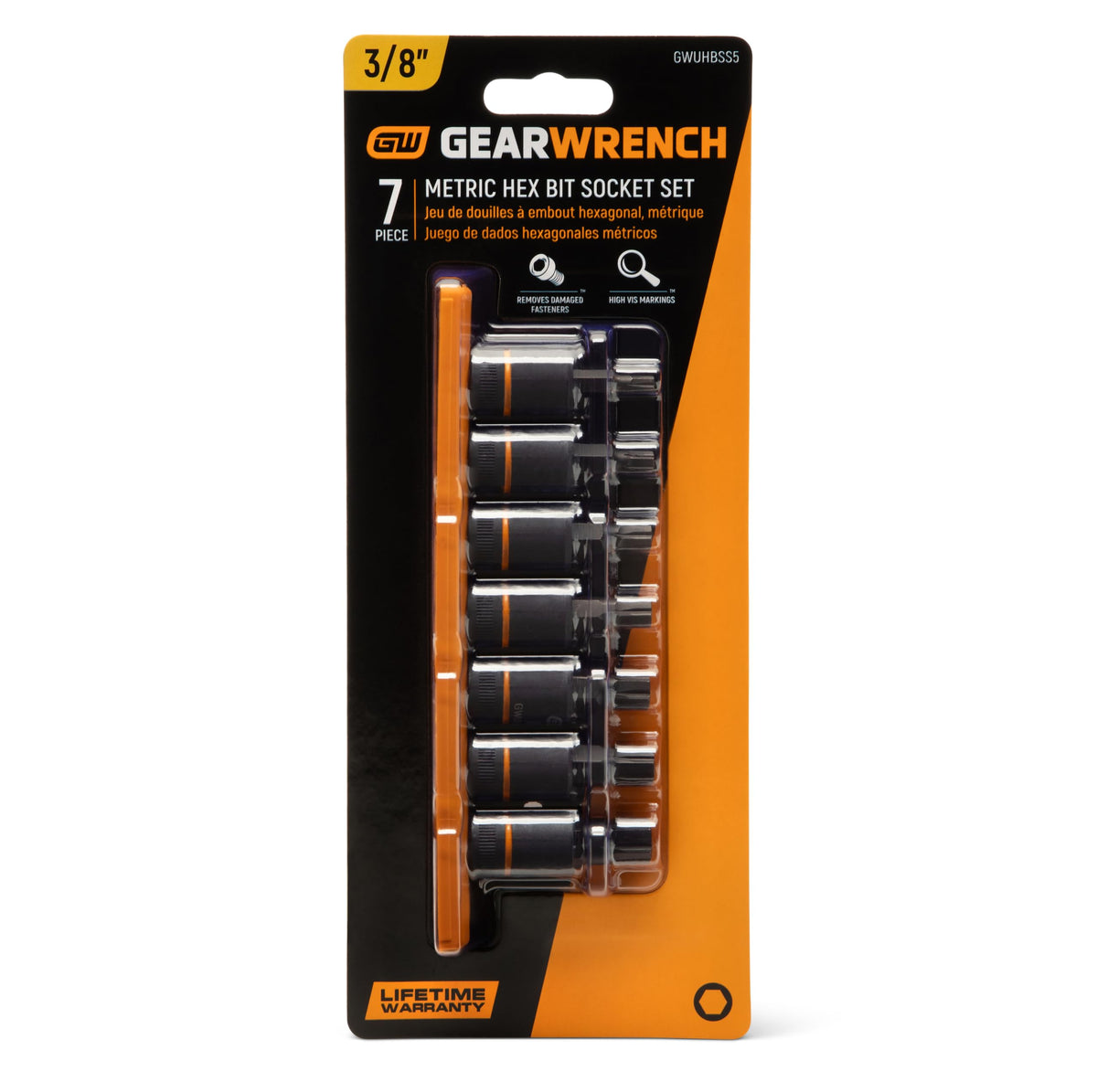 GEARWRENCH 7 Piece - 3/8" / 1 / 7 Drive Socket Sets