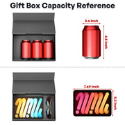Ryddoy Gift Boxes with Lids, 9.5 x 6 x 3 Inch, Black 5 Pack
