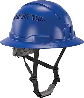 Ergodyne 8964 Full Brim Safety Helmet, Type 2 Class C Hard Hat with Chin Strap, Adjustable Venting, ANSI/ISEA Z89.1-2014