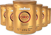 Lavazza Qualità Oro Ground Coffee, Medium Roast, 100% Arabica, 8.8 oz Tin (Pack of 6)