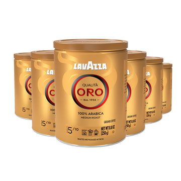 Qualità Oro Ground Coffee by Lavazza – 8.82 Ounce (Pack of 6), Pack of 6, Model 041953119029