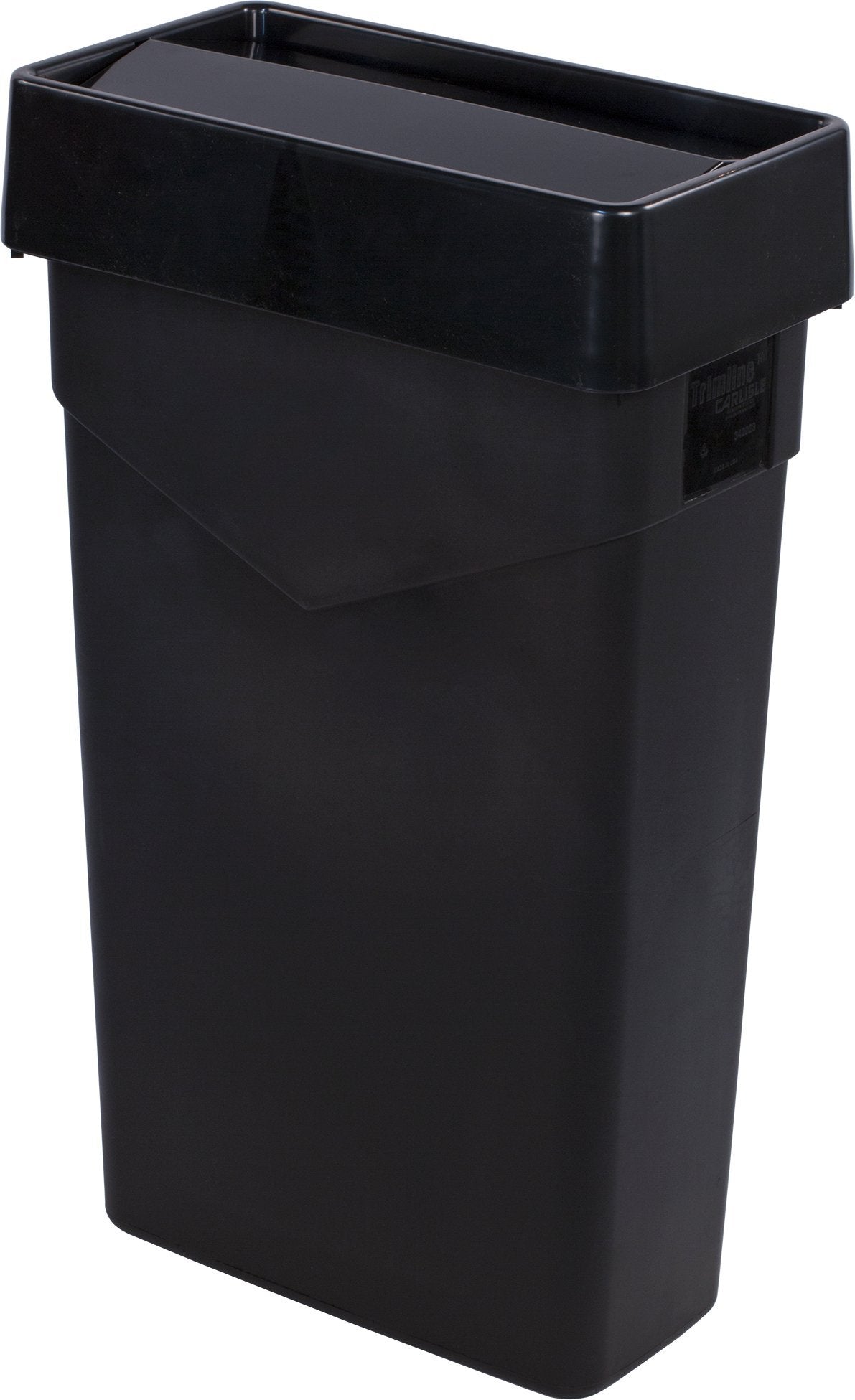TrimLine Rectangle Waste Container Trash Can Only by Carlisle FoodService Products – 23 Gallon (Pack of 1), 23.0 gallons, Polyethylene (PE), Black, Model 34202303