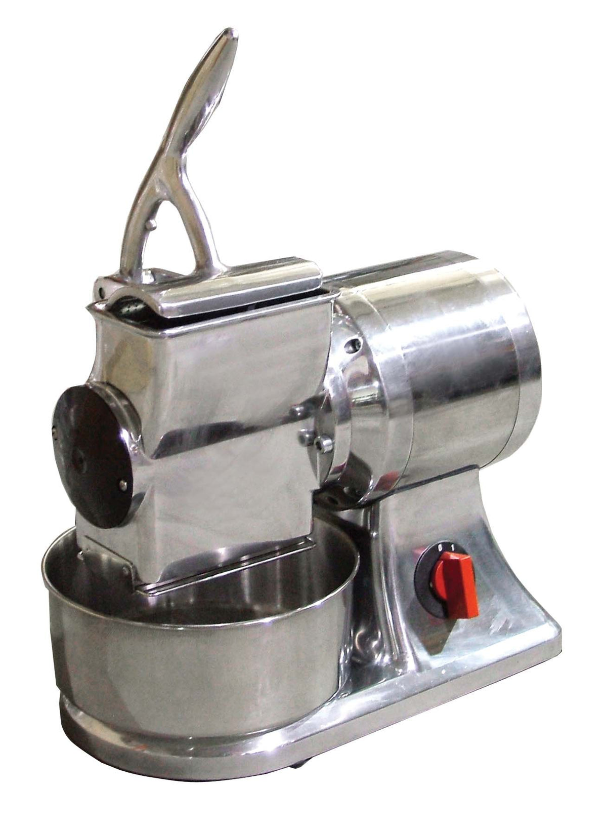 Commercial Restaurant Italian Stainless Steel Cheese Grater 1.5 HP by Omcan – Dimension (DWH): 10.75" x 15.4" x 14.8", Stainless Steel, Steel, Model 11403