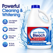 Low-Splash Bleach by Generic – 81 Fl Oz (Pack of 1)