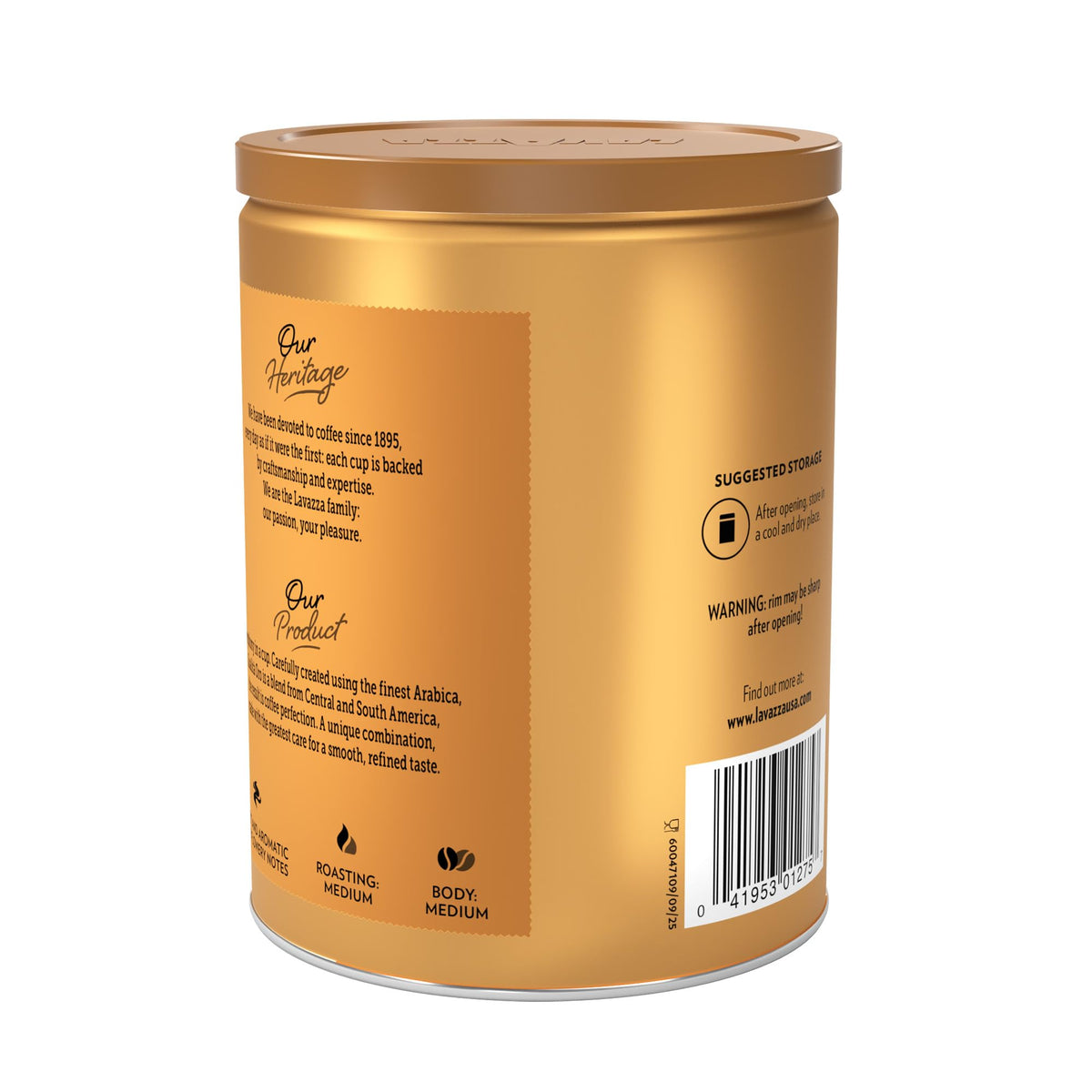 Qualità Oro Ground Coffee by Lavazza – 8.82 Ounce (Pack of 6), Pack of 6, Model 041953119029
