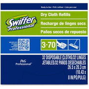 Swiffer® Sweeper Dry Cloth Refills – 10-5/8" x 8", White, 32 Cloths Per Box, Carton of 6 Boxes
