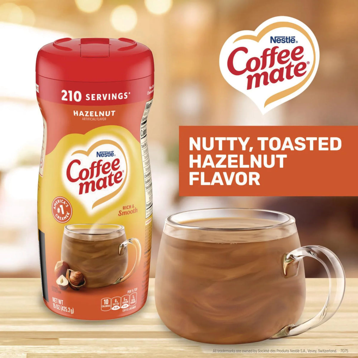 French Vanilla by Coffee Mate – 15 Ounce (Pack of 2), Pack of 2, Model COFFEEMATE-PwdFRENCH/HAZELNUT-15Oz-2Pack