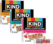 KIND Zero Added Sugar Healthy Snack Bars, Fruit & Nut Flavor Pack, 15ct