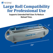 Carlisle FoodService Products Saf-T-Wrap Station by San Jamar – Plastic, Gray, Model SW1218