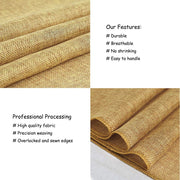 B-Cool Burlap Table Runner, 13x108 Inch, 2 Pack Khaki