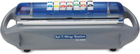 Carlisle FoodService Products SW1218 Saf-T-Wrap Station, Gray, for 12-18"w x 5 1/10"dia Rolls
