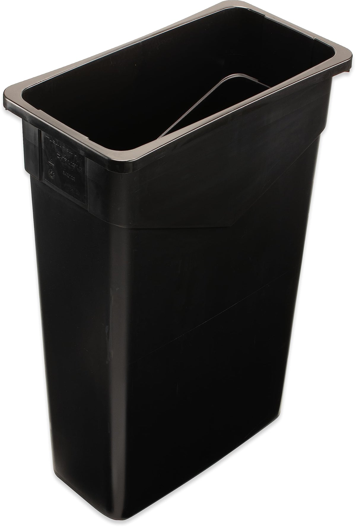 Carlisle FoodService Products 4 / 23 Gallon (Pack of 4) / Black Kitchen Trash Cans