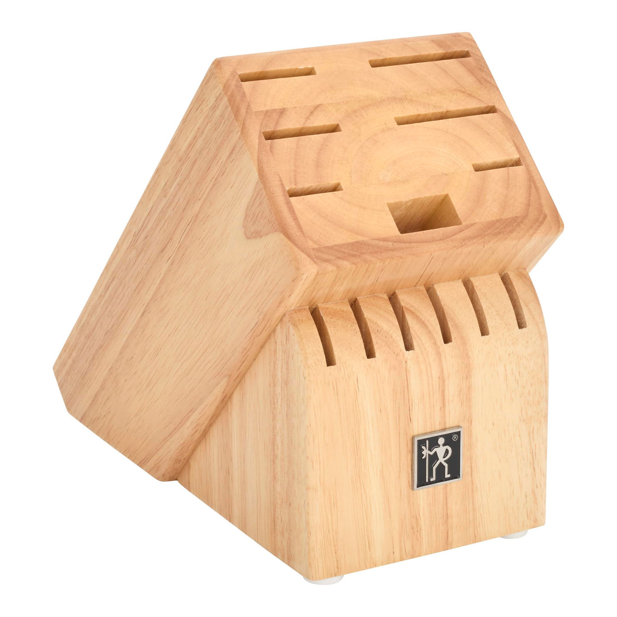 Pakka Wood Handles 14 piece Knife Block Set by HENCKELS – 14-pc, Stainless Steel, Brown, Pack of 14, Model 1034836