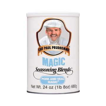 Chef Paul Prudhommes Pork and Veal Magic - 24 oz. can by Magic Seasoning Blends – 24 Ounces, Pack of 4