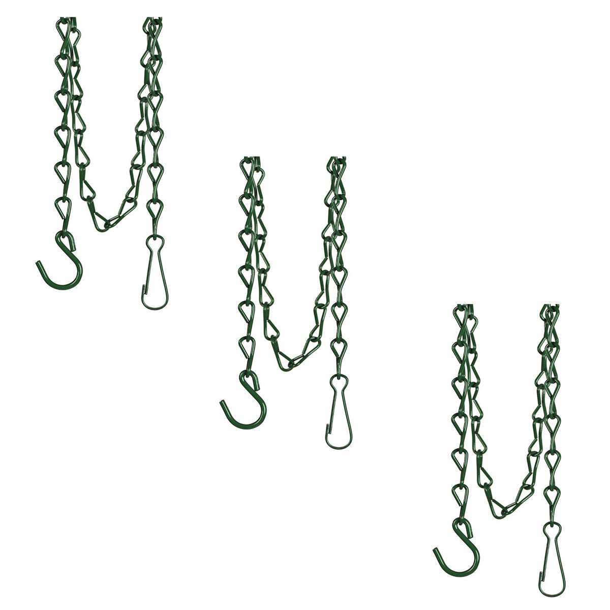 Model 65 Hanging Chain for Bird Feeder by Perky-Pet – Green, Pack of 3, Model 65T