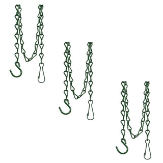 Model 65 Hanging Chain for Bird Feeder by Perky-Pet – Green, Pack of 3, Model 65T
