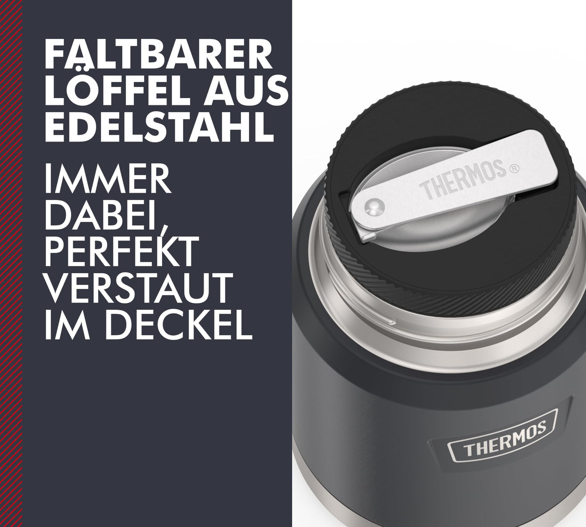 THERMOS Dark grey / graphite mat / 470 ml / 470.0 milliliters Insulated Food Jars