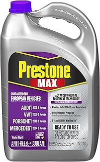 Prestone MAX Euro Violet 50/50 Antifreeze Automotive Coolant, Pack of One