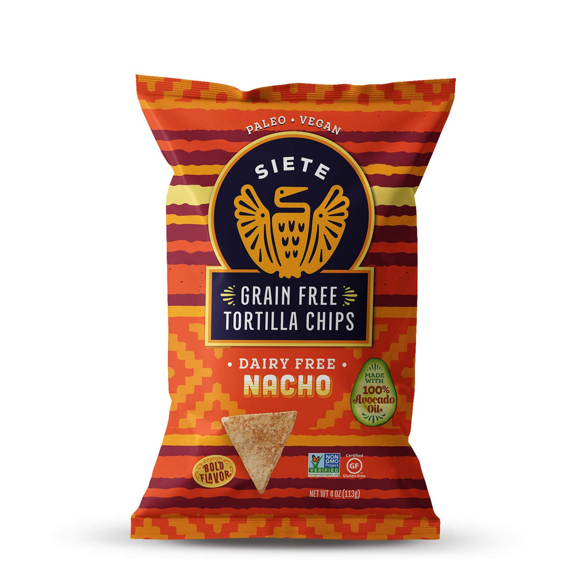 Siete Nacho / 4 Ounce (Pack of 8) / 1 Tortilla