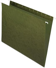 Pendaflex Recycled Hanging Folders, Letter Size, Standard Green, 25/BX (81600), Standard Green - No Tabs